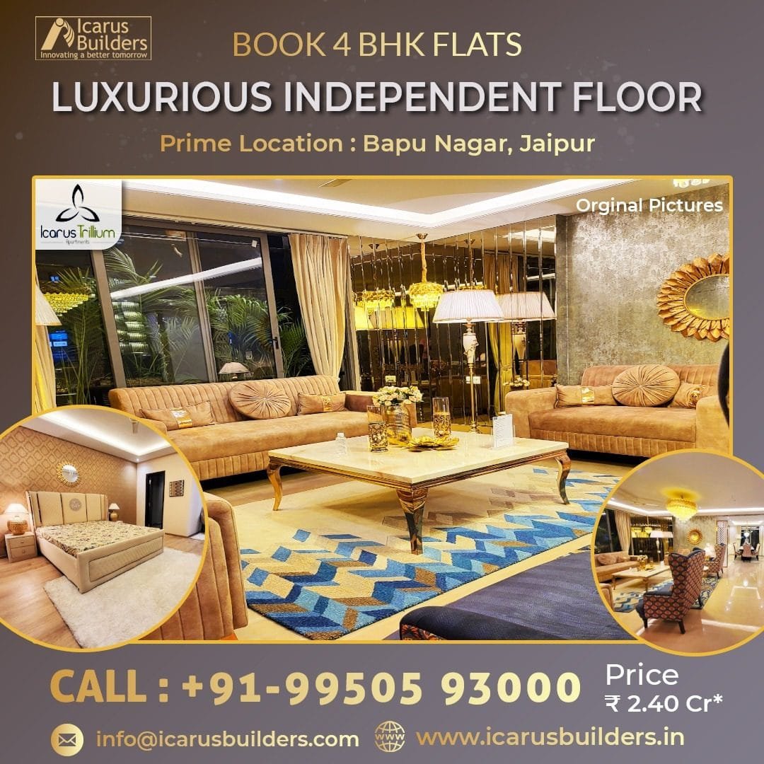 Where can I find 4 BHK flats in Jaipur?